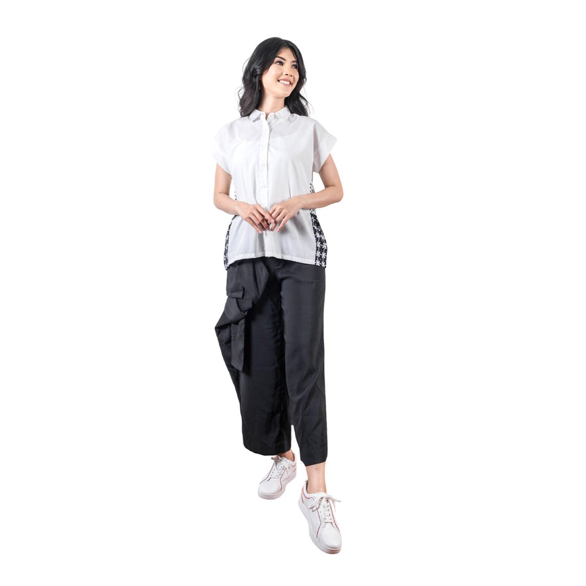 Layer Shirt White Black - Image 6