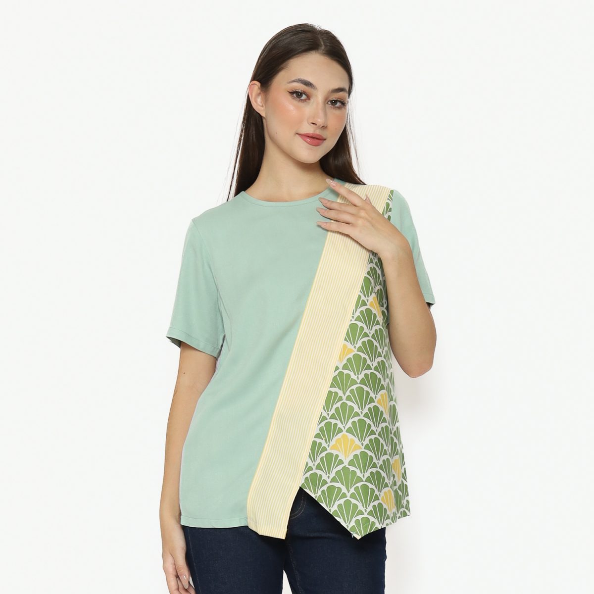Devina Blouse Green - Image 4