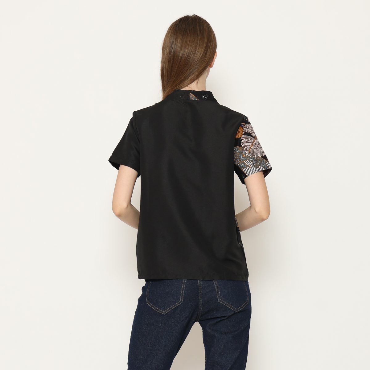 Leslie Blouse Feather Black - Image 5