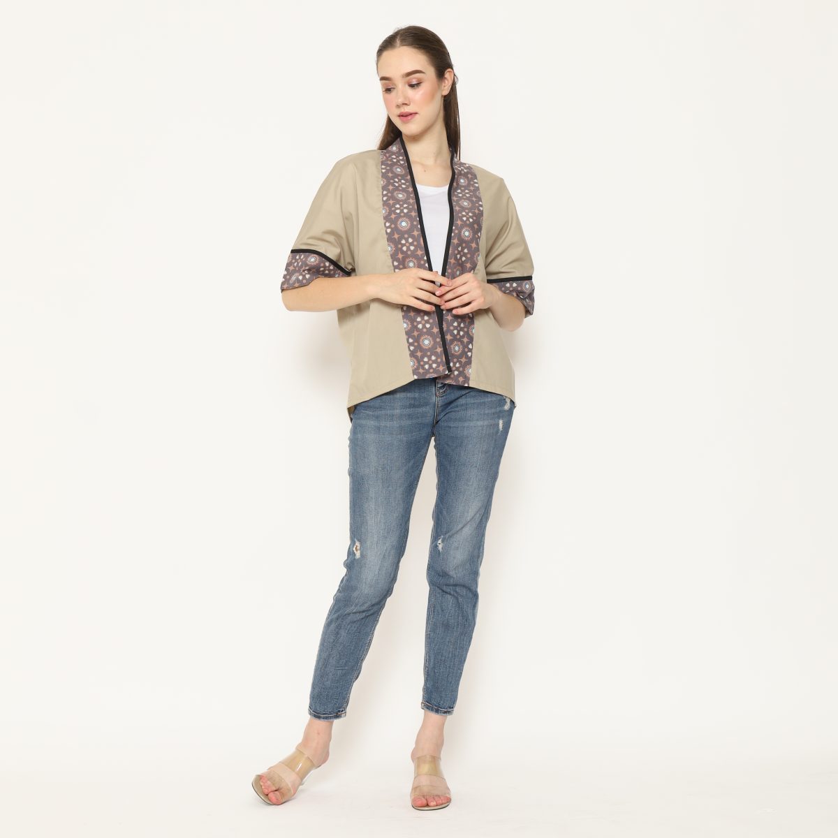 Divya Blazer Khaki Grey - Image 7