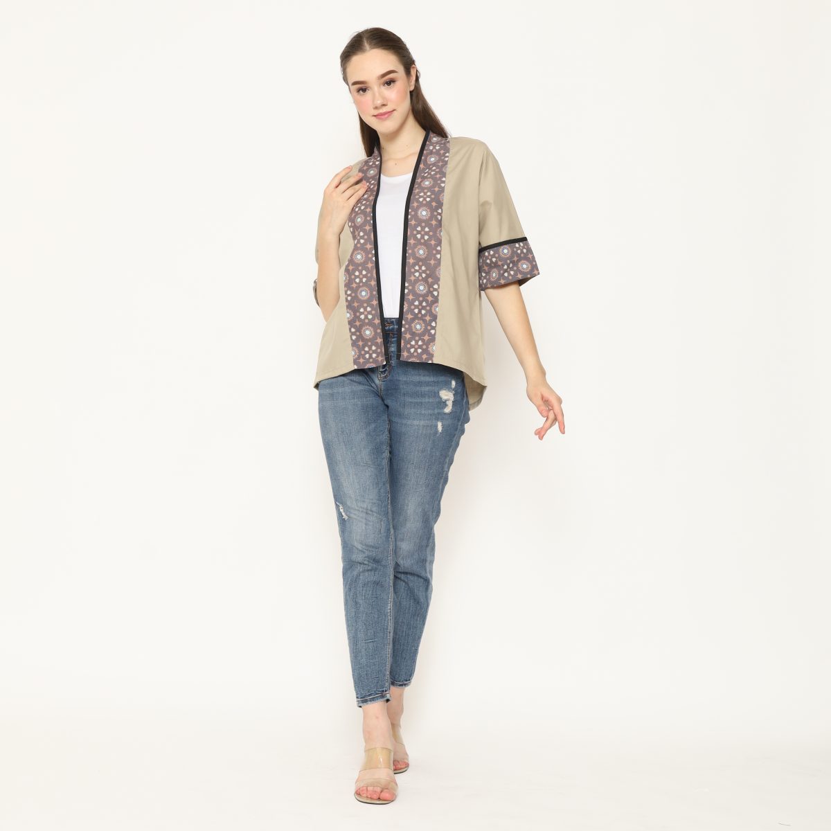 Divya Blazer Khaki Grey - Image 6