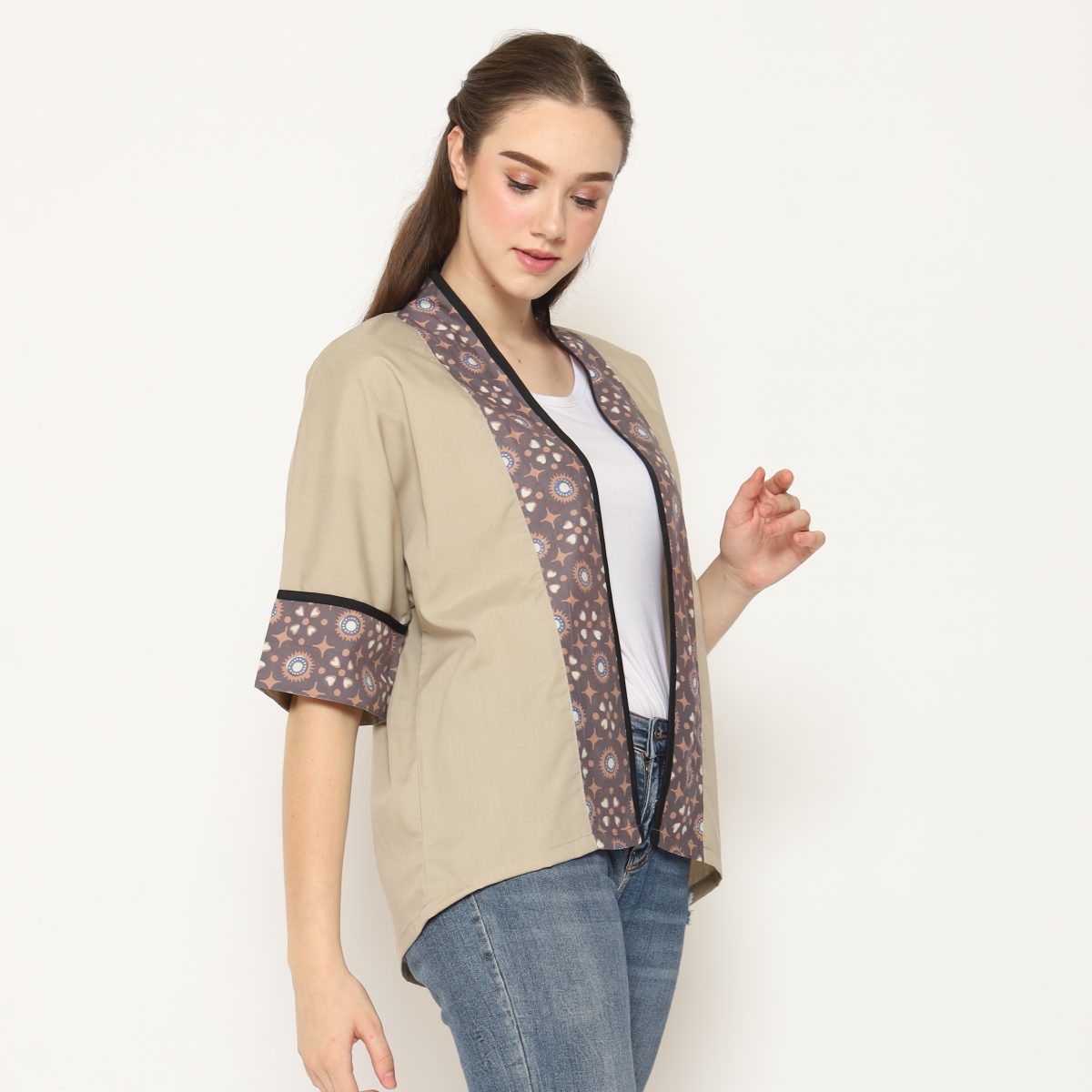 Divya Blazer Khaki Grey - Image 4