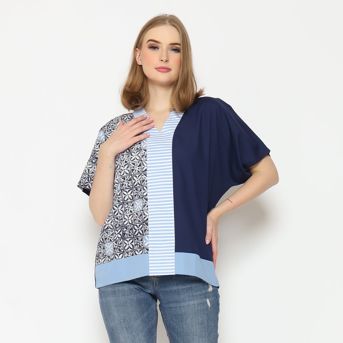 Alona Blouse Navy