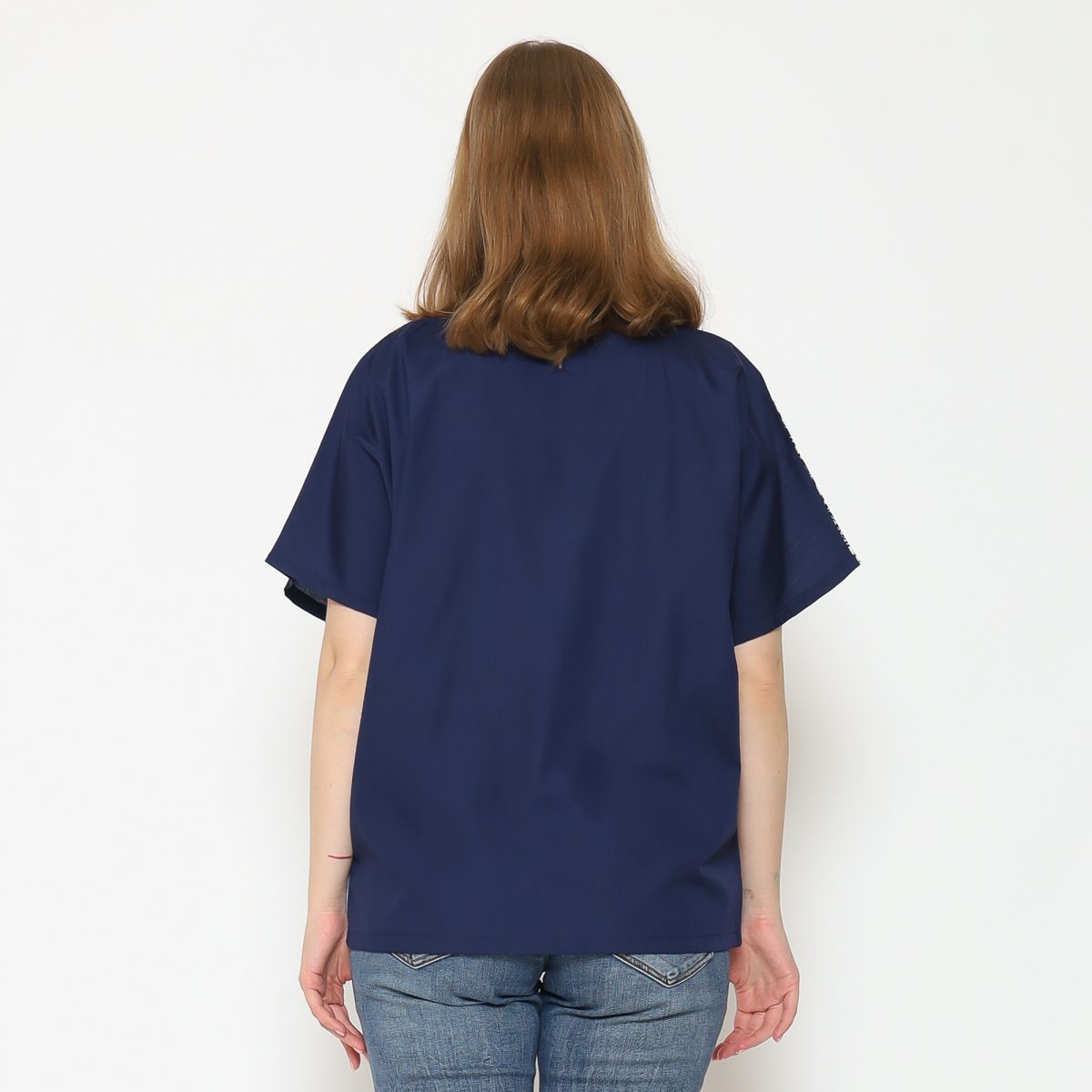Alona Blouse Navy - Image 5