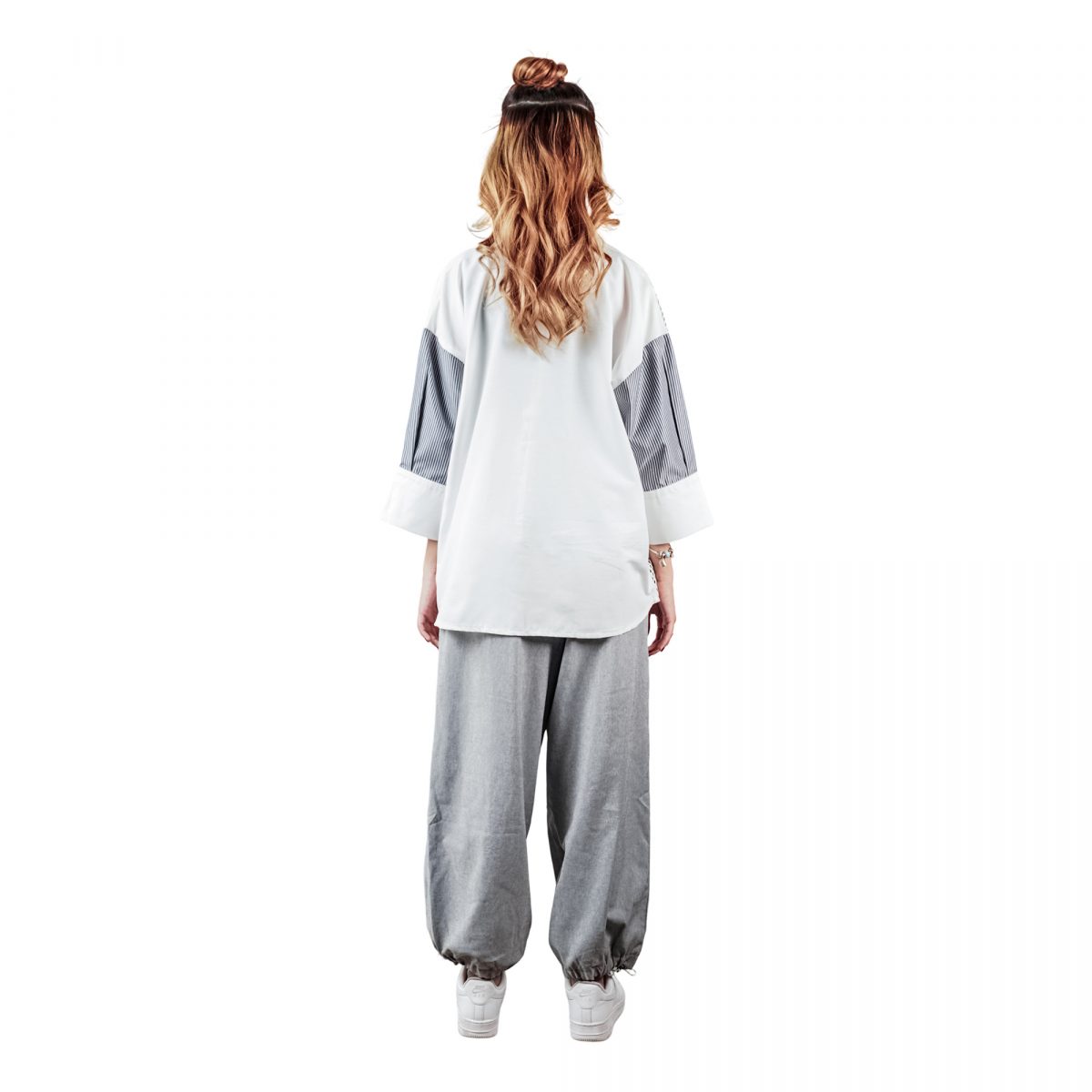 Emira Shirt White Black - Image 9