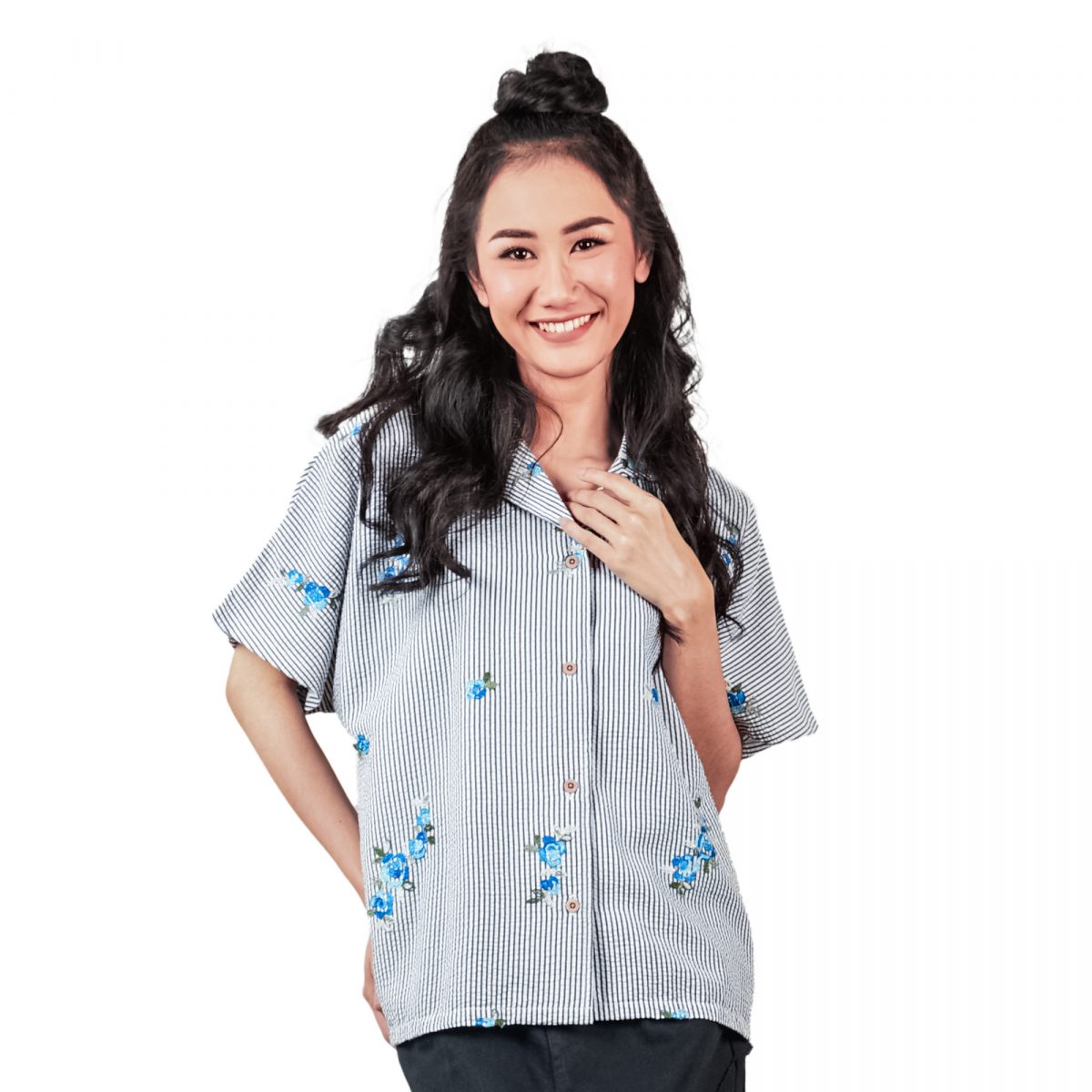 Loria Shirt Stripe Black