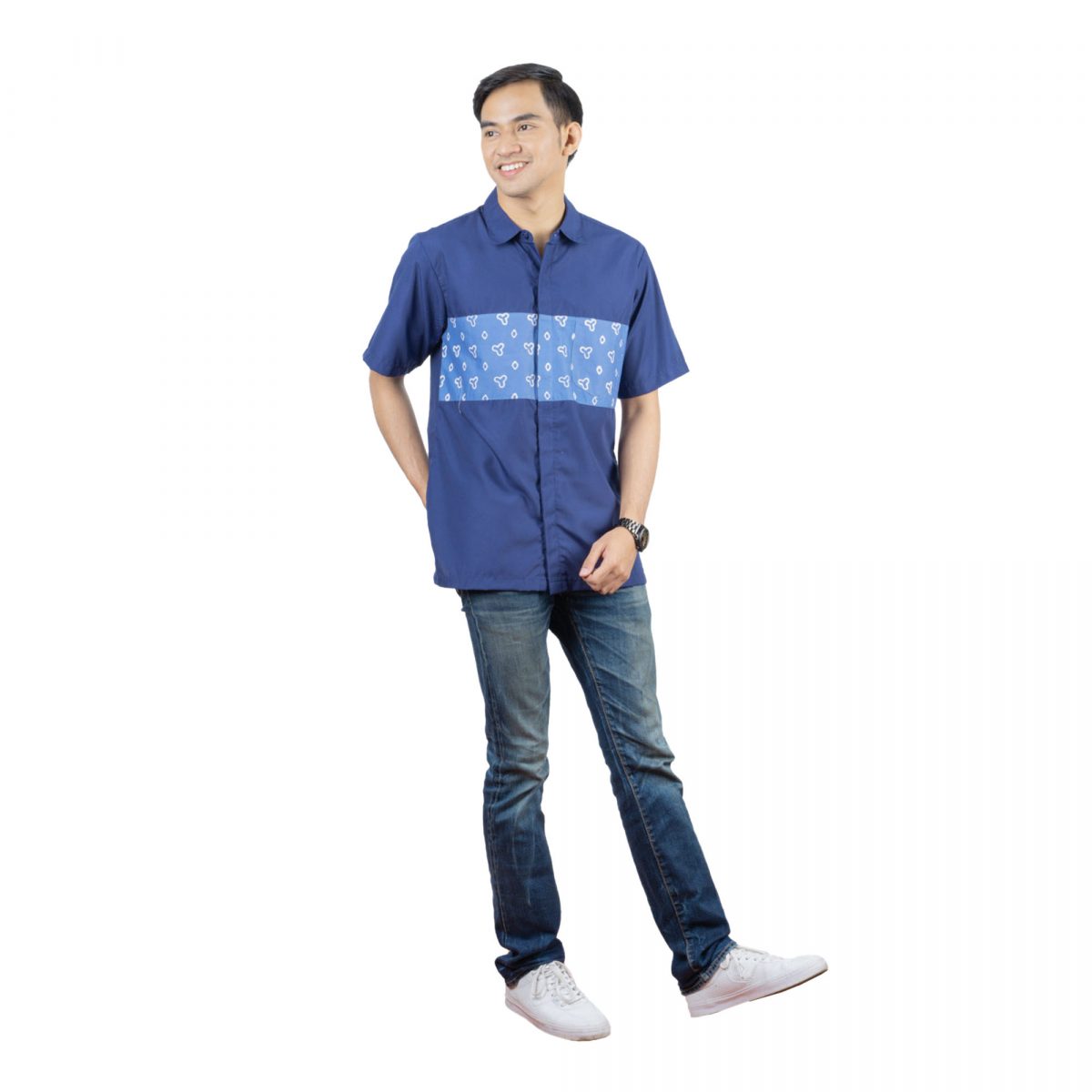 Pasha Shirt Navy - Image 4