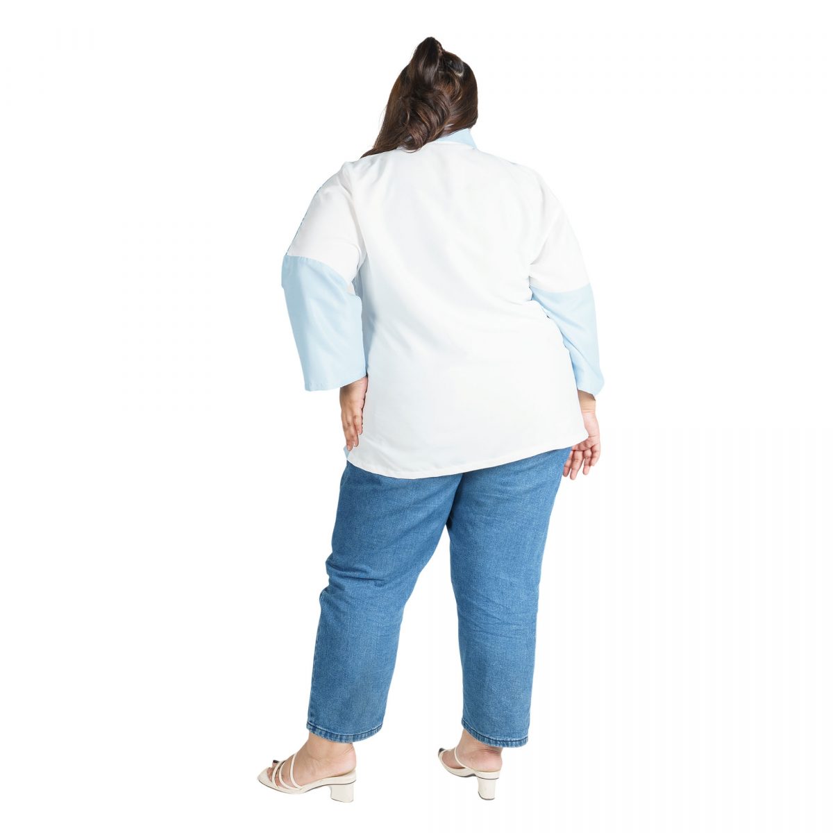 Amanda Blouse Blue - Image 9