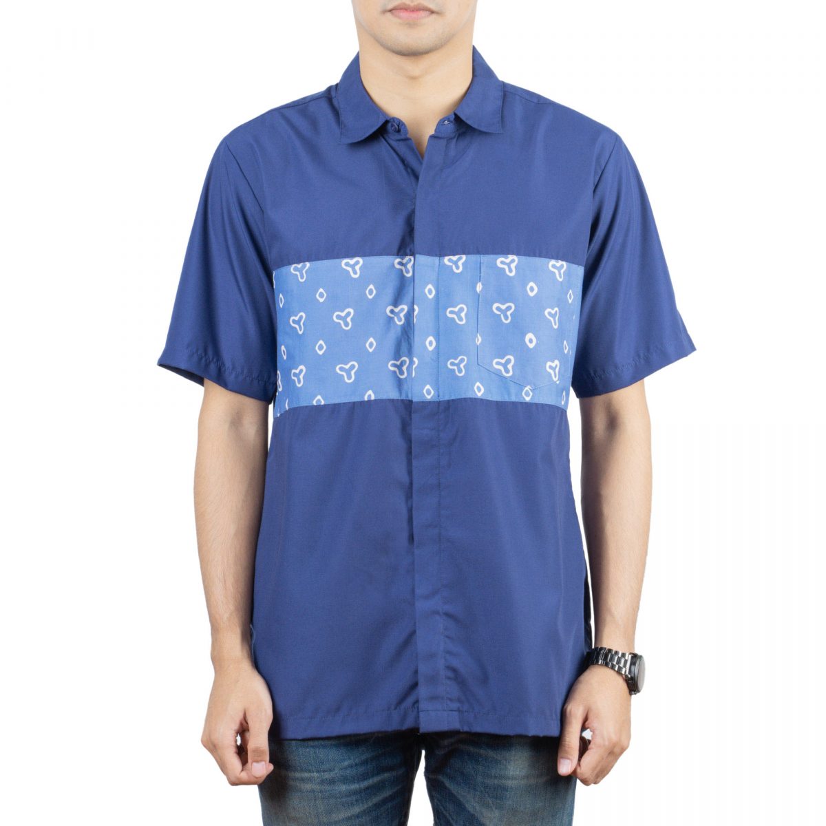 Pasha Shirt Navy - Image 2