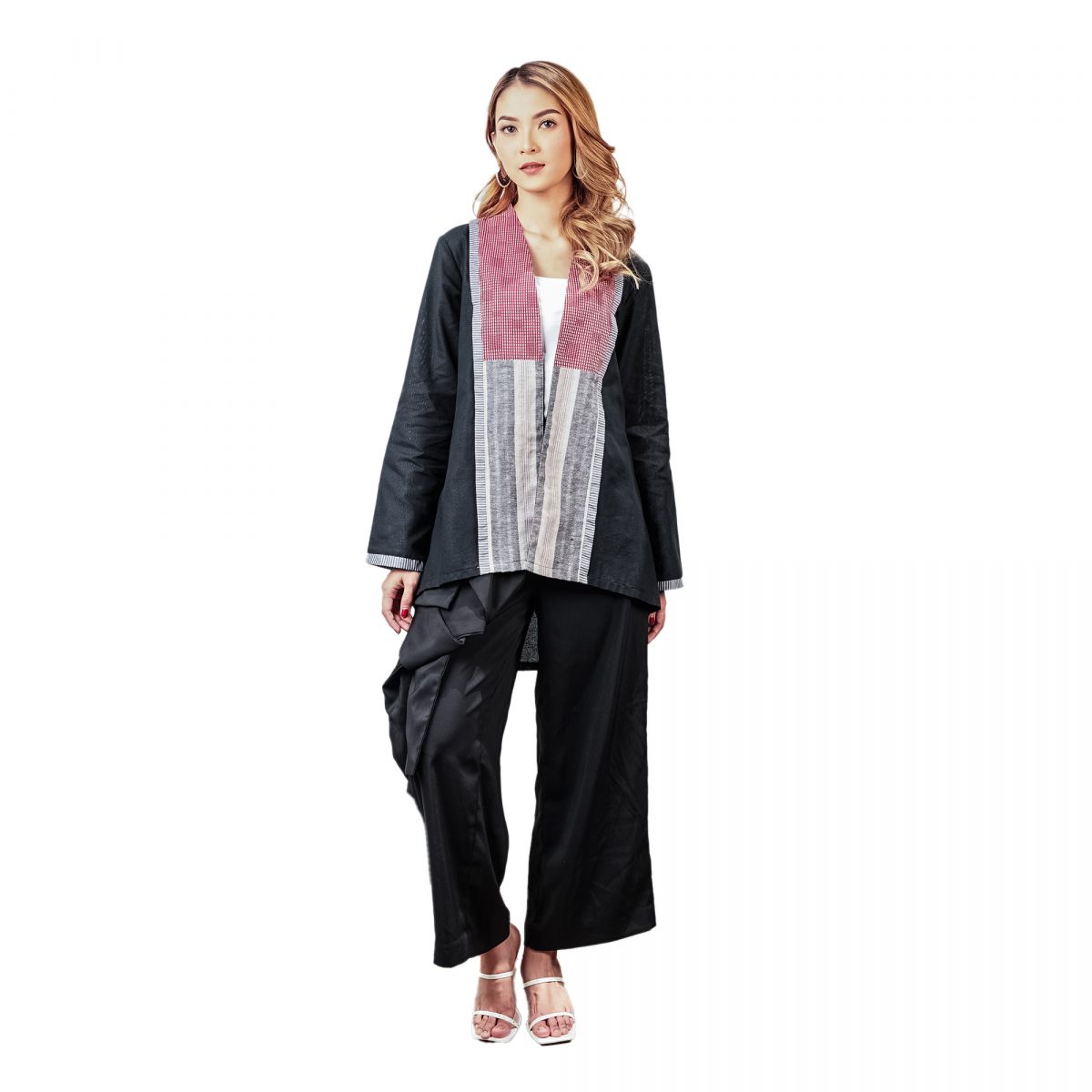 Saverine Blazer Red Black - Image 6