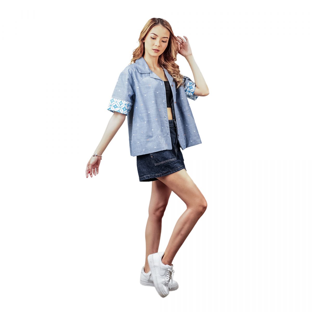 Langit Shirt Blue Grey - Image 3