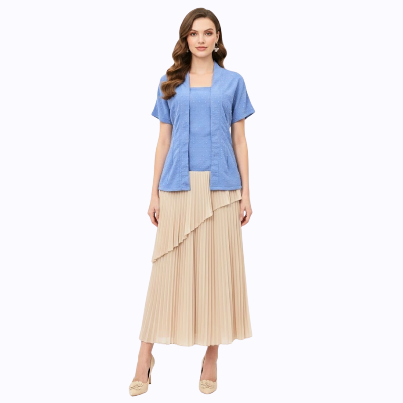 Yasmine Blouse Blue - Image 5