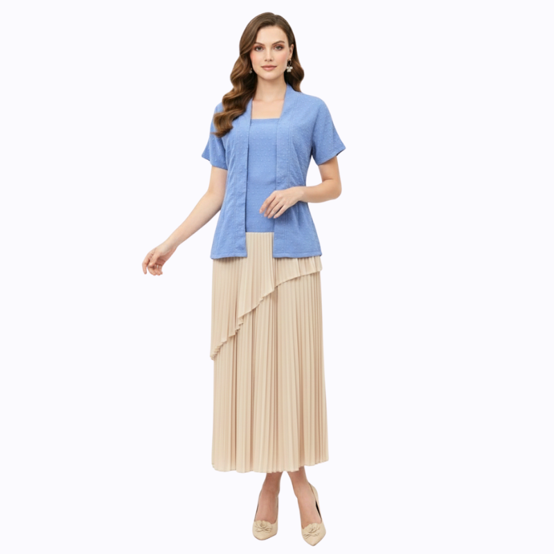 Yasmine Blouse Blue - Image 6