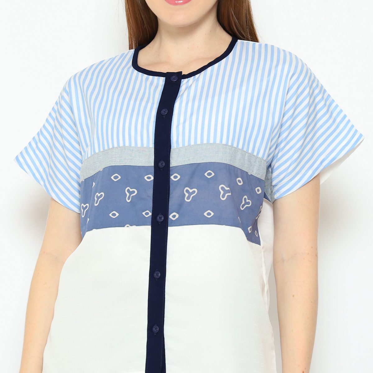 Jovina Blouse Blue - Image 2