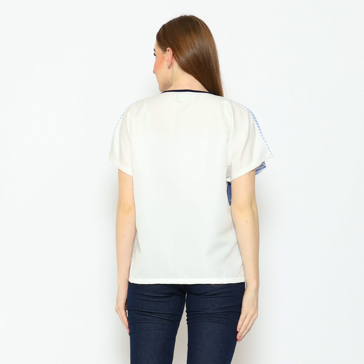 Jovina Blouse Blue - Image 5