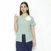Yasmine Blouse Heart Green