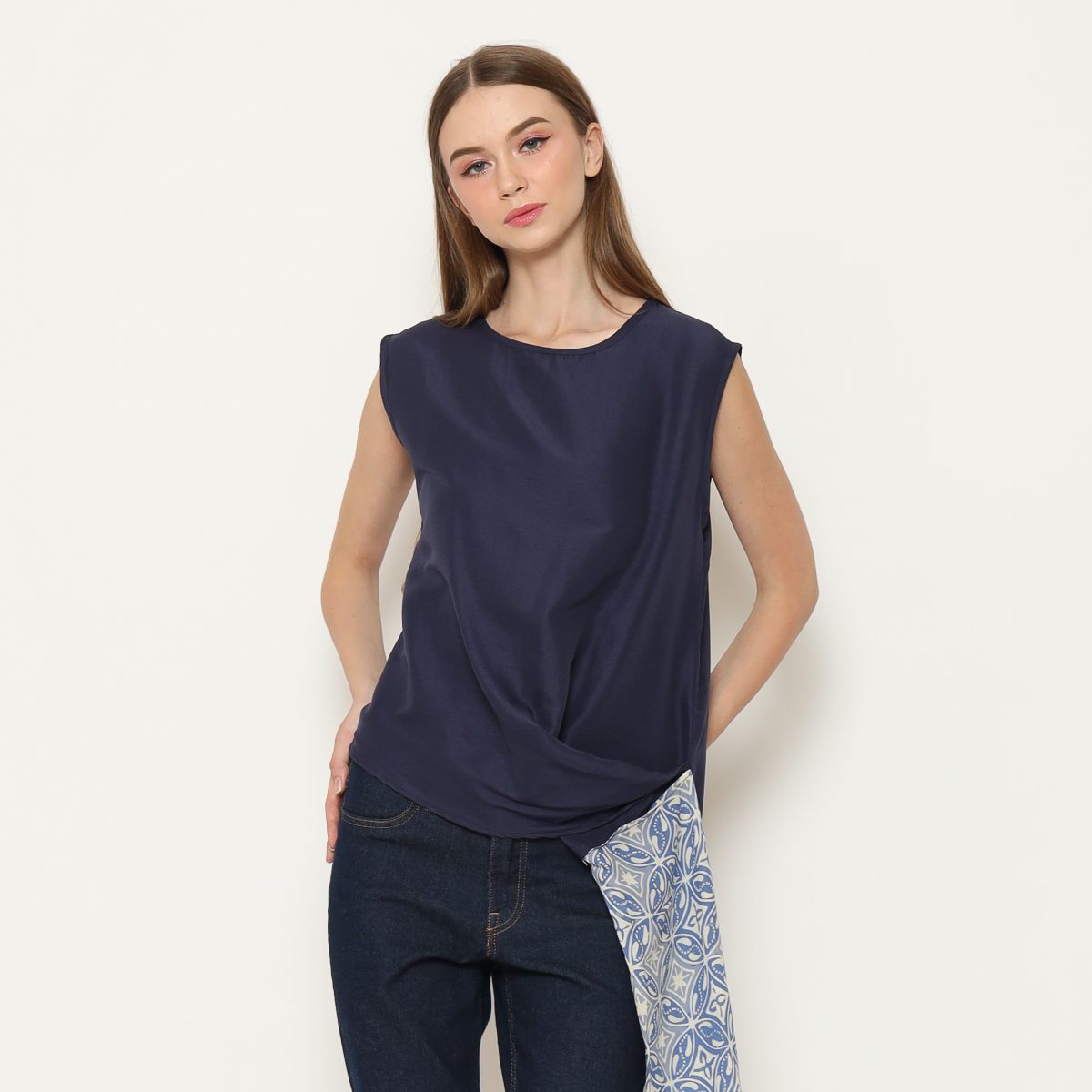 Quinn Blouse Navy