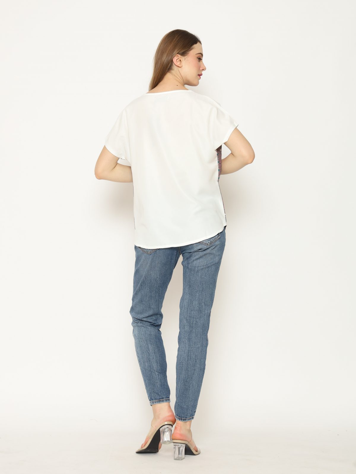 Forever Blouse White Brown - Image 5