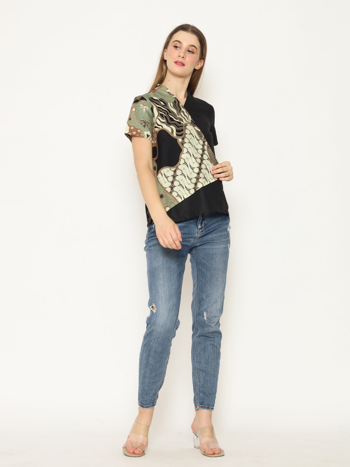 Leslie Blouse Parang Green - Image 3