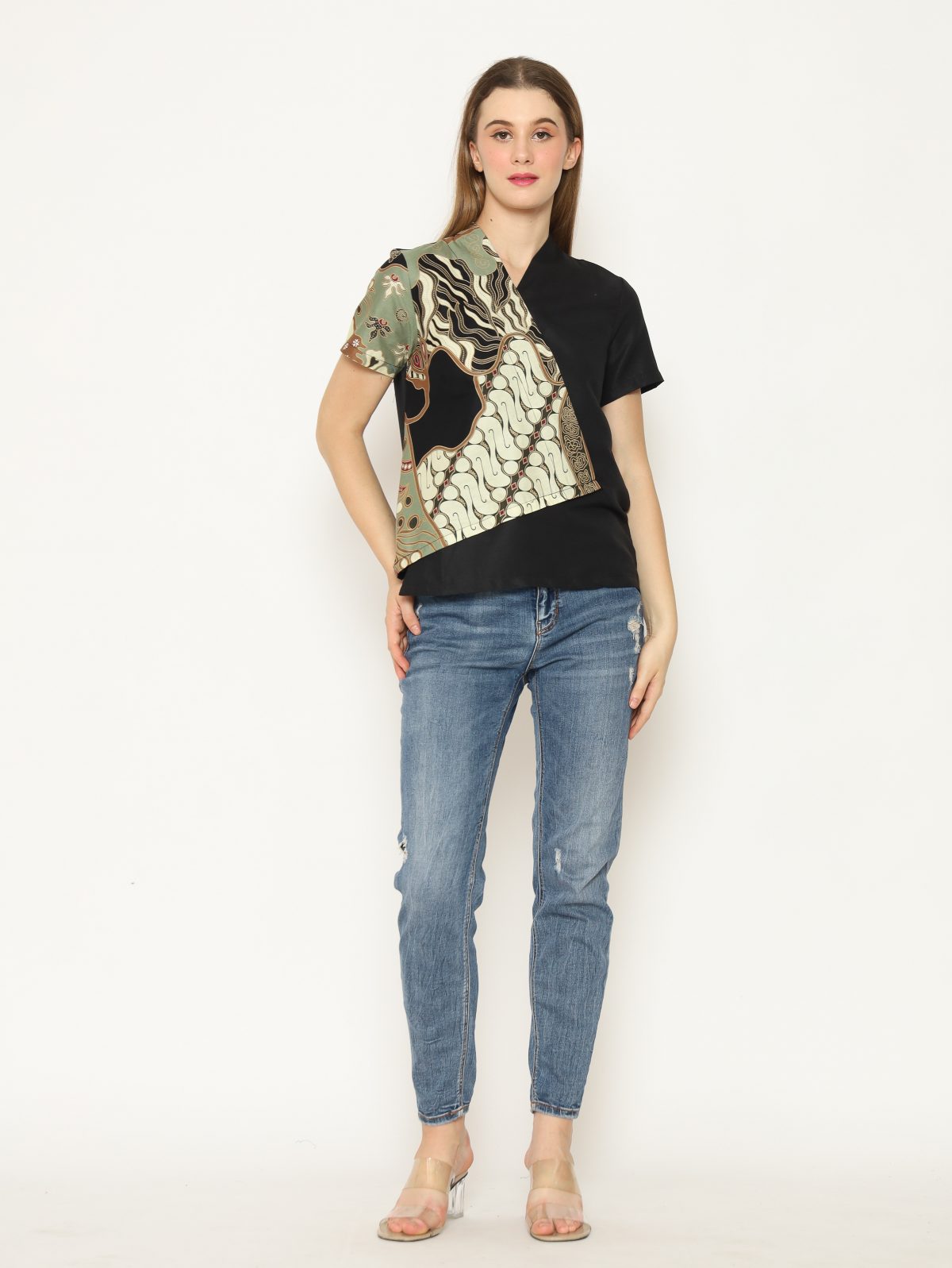 Leslie Blouse Parang Green - Image 6