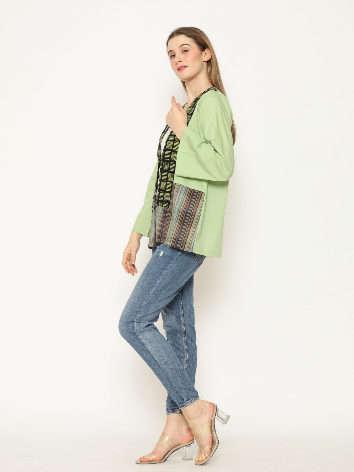 Eliana Blazer Sage Green - Image 4