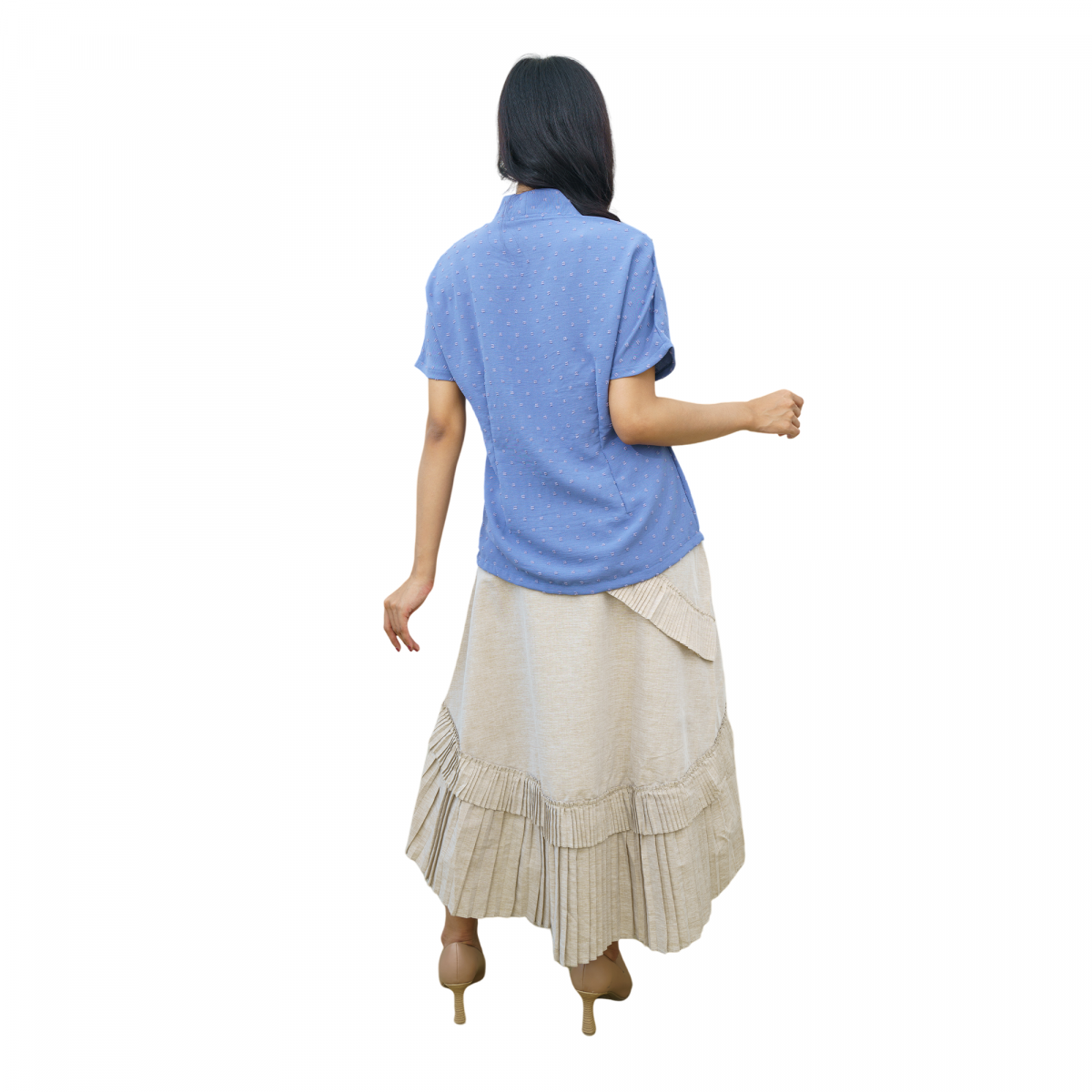 Yasmine Blouse Blue - Image 5