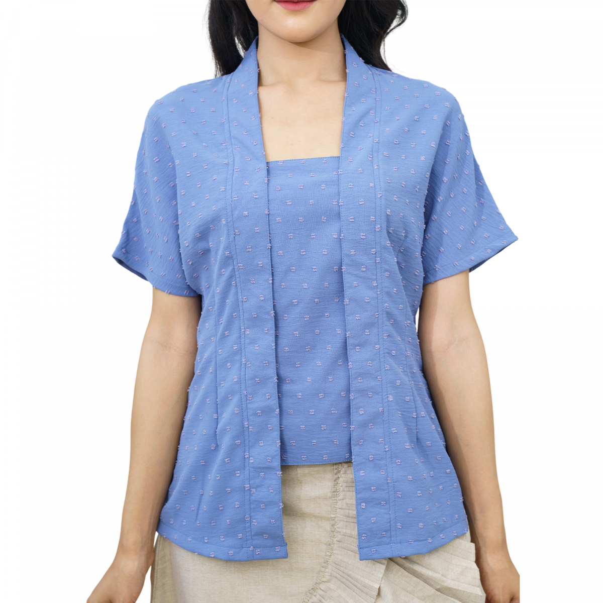 Yasmine Blouse Blue - Image 2