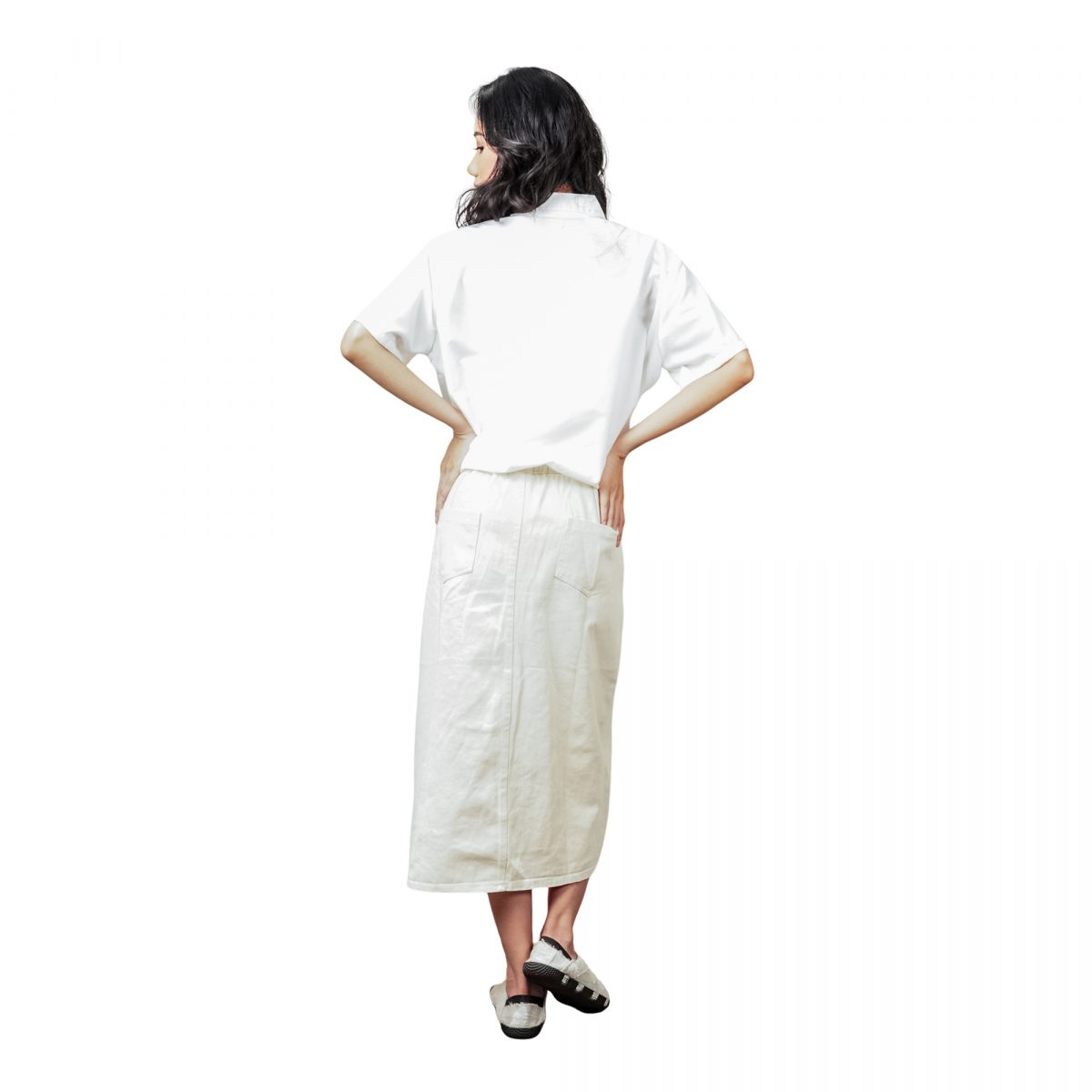 Mozaic Shirt Broken White - Image 5