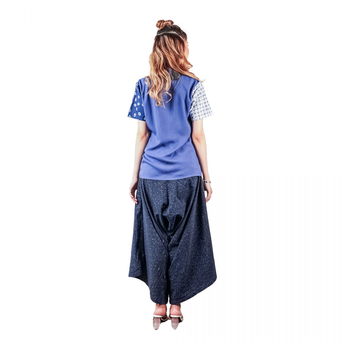 Maruki Blouse Grey Navy - Image 5