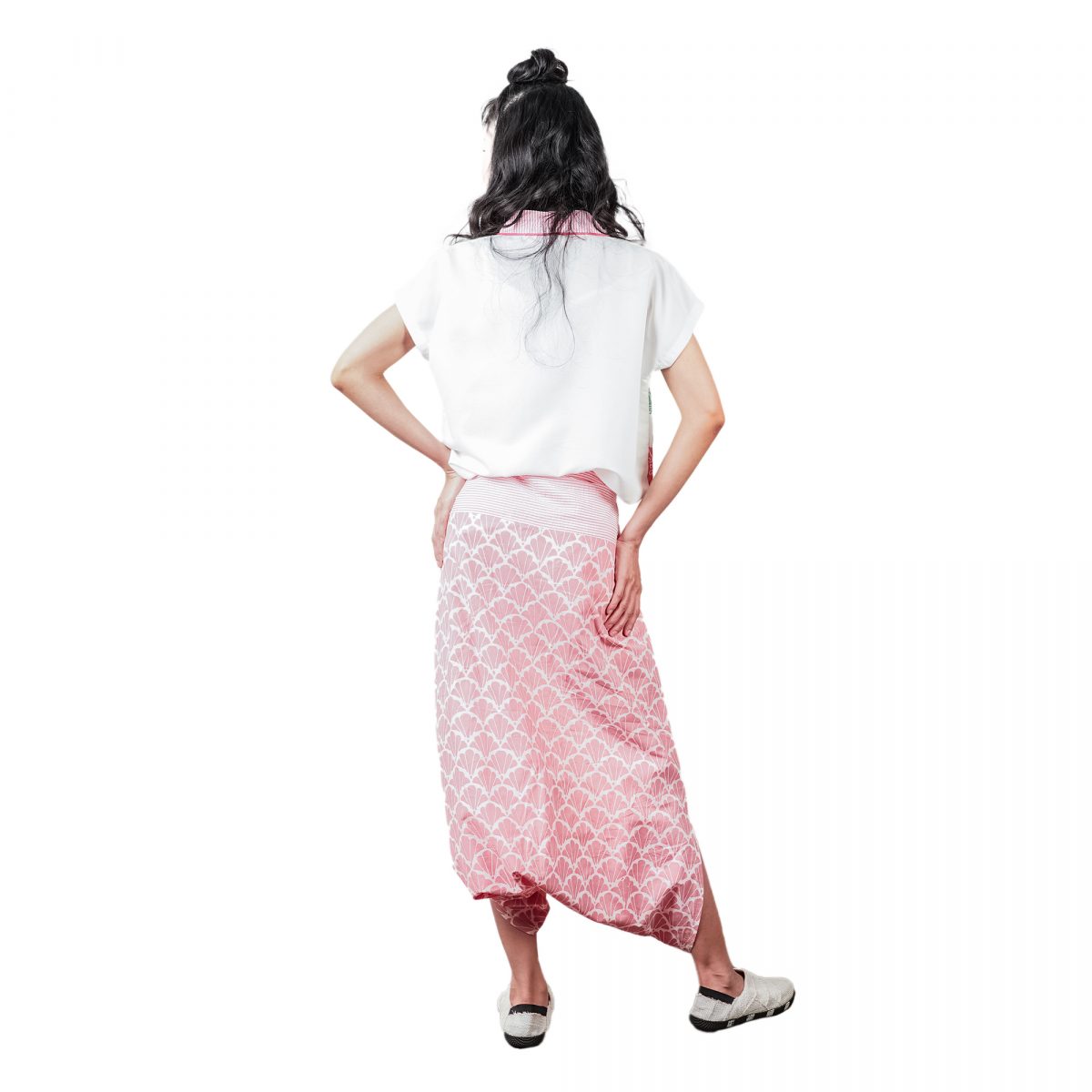 Kimiko Blouse White Pink - Image 5