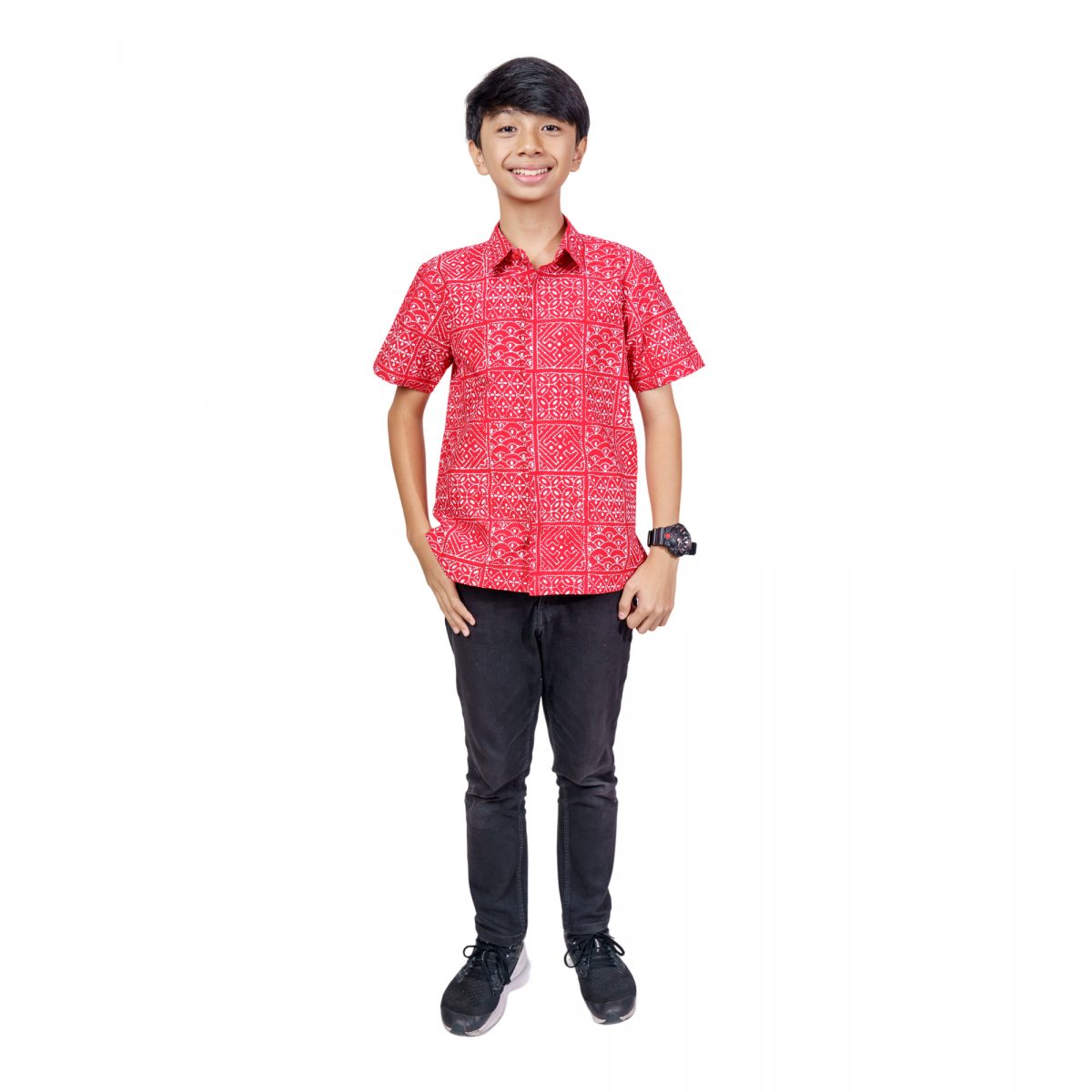 Aariz Shirt Kids Red - Image 6