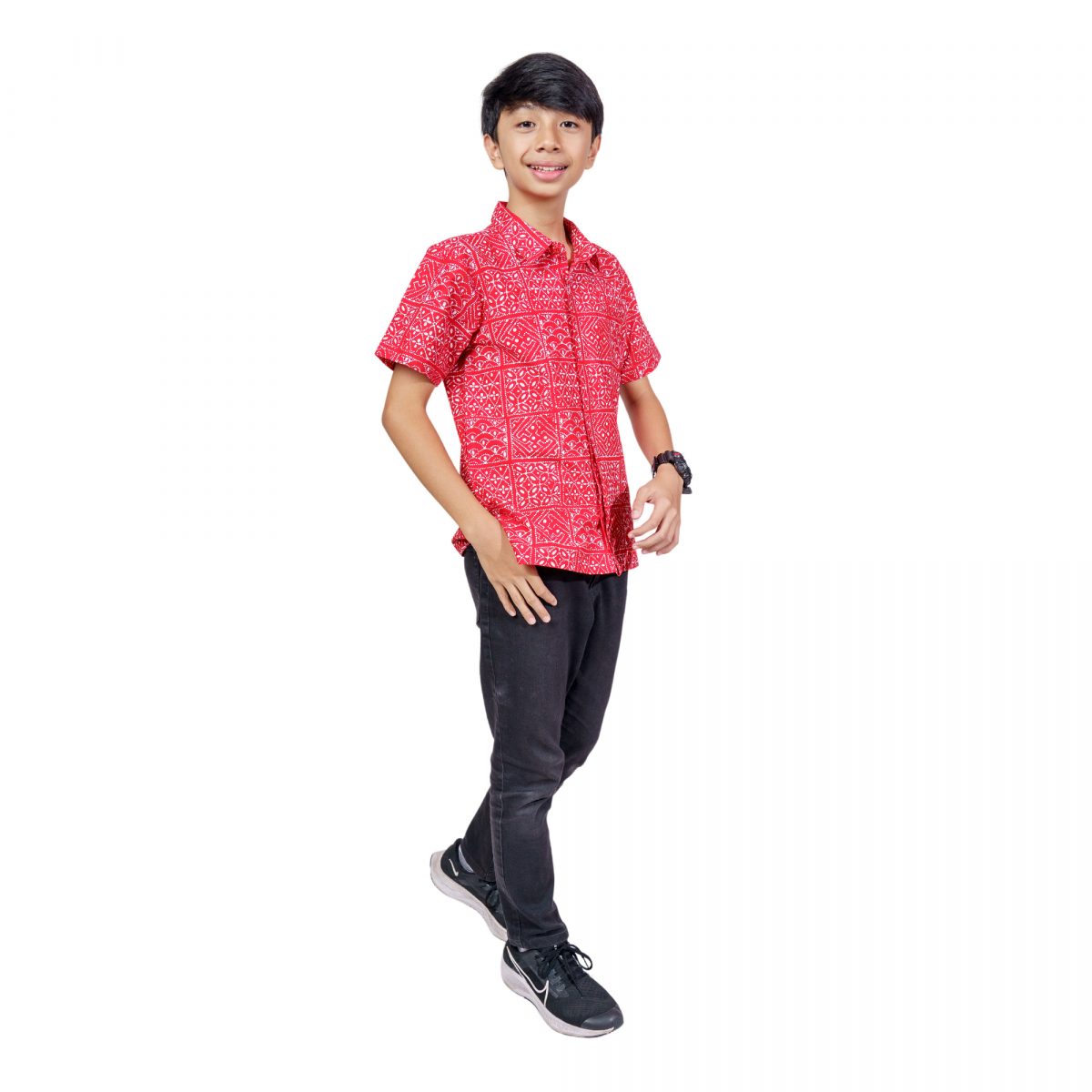 Aariz Shirt Kids Red - Image 4