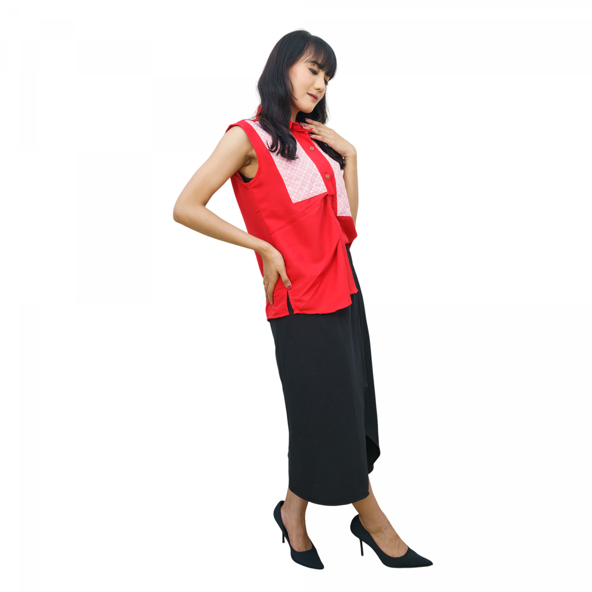 Naomi Shirt Red - Image 4