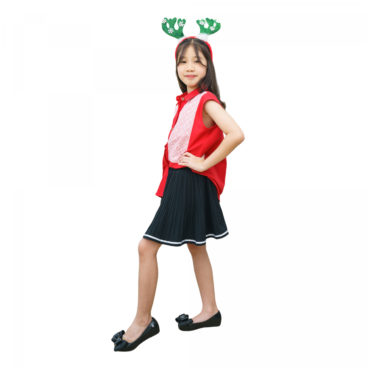 Naomi Shirt Kids Red - Image 4