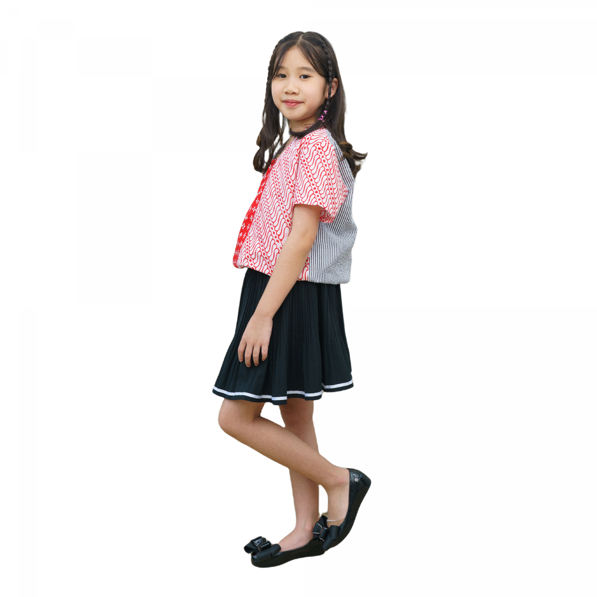 Carlina Blouse Kids Red - Image 3