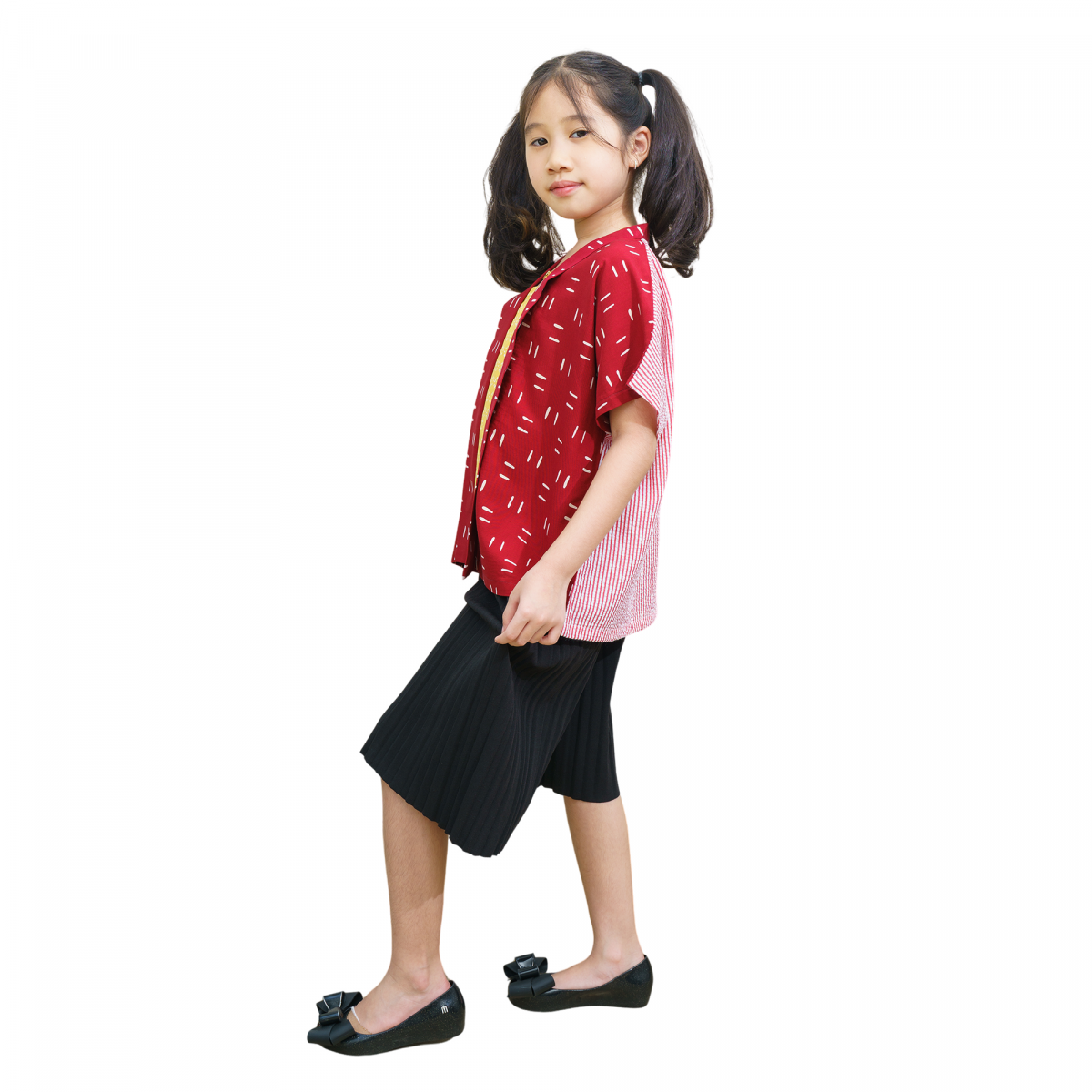 Nadia Blouse Kids Red - Image 4