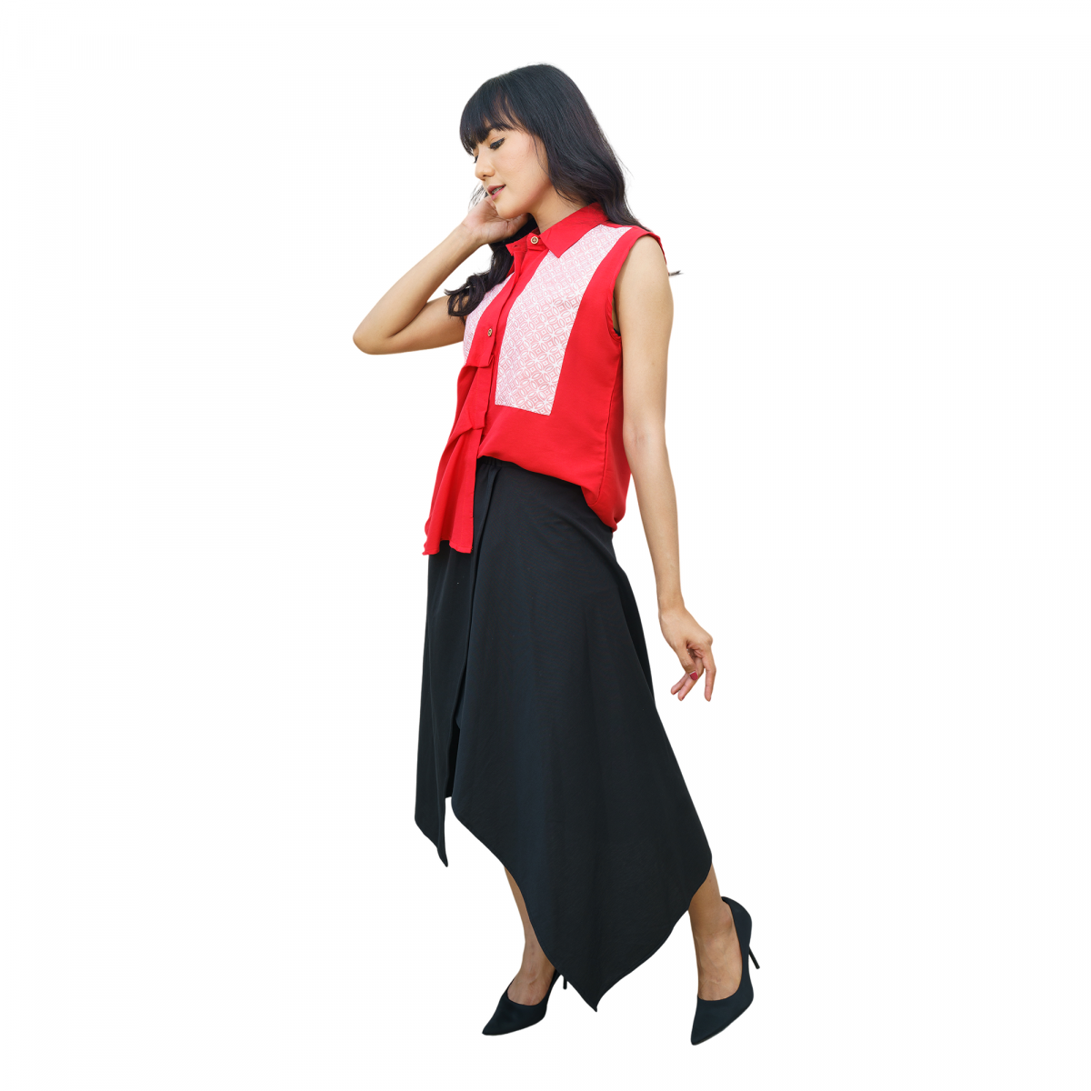 Naomi Shirt Red - Image 3