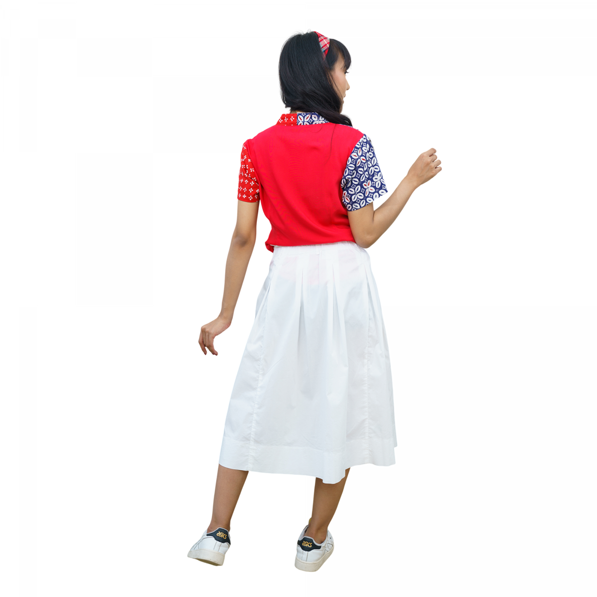 Sheisha Blouse Red Navy - Image 5