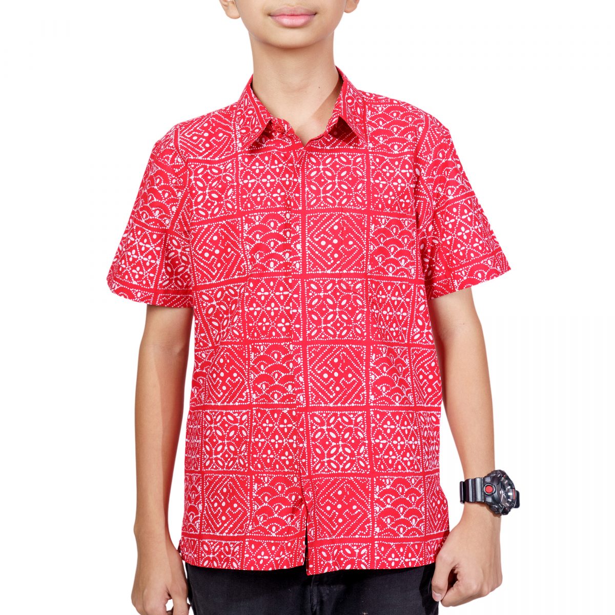 Aariz Shirt Kids Red - Image 2