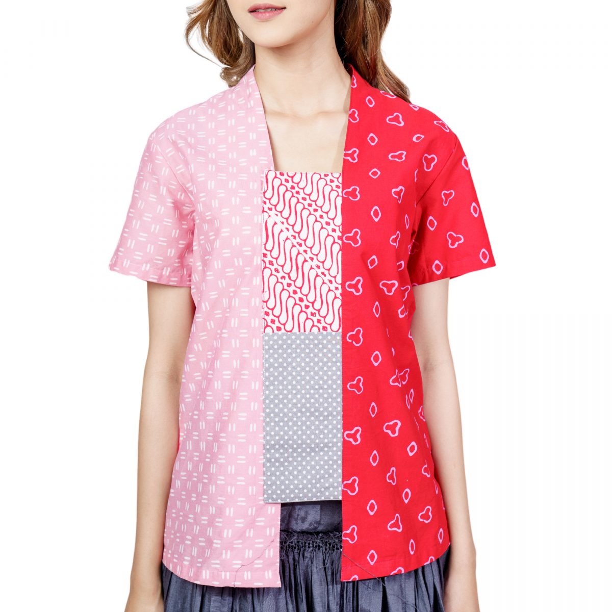 Sheisha Blouse Pink Red - Image 2