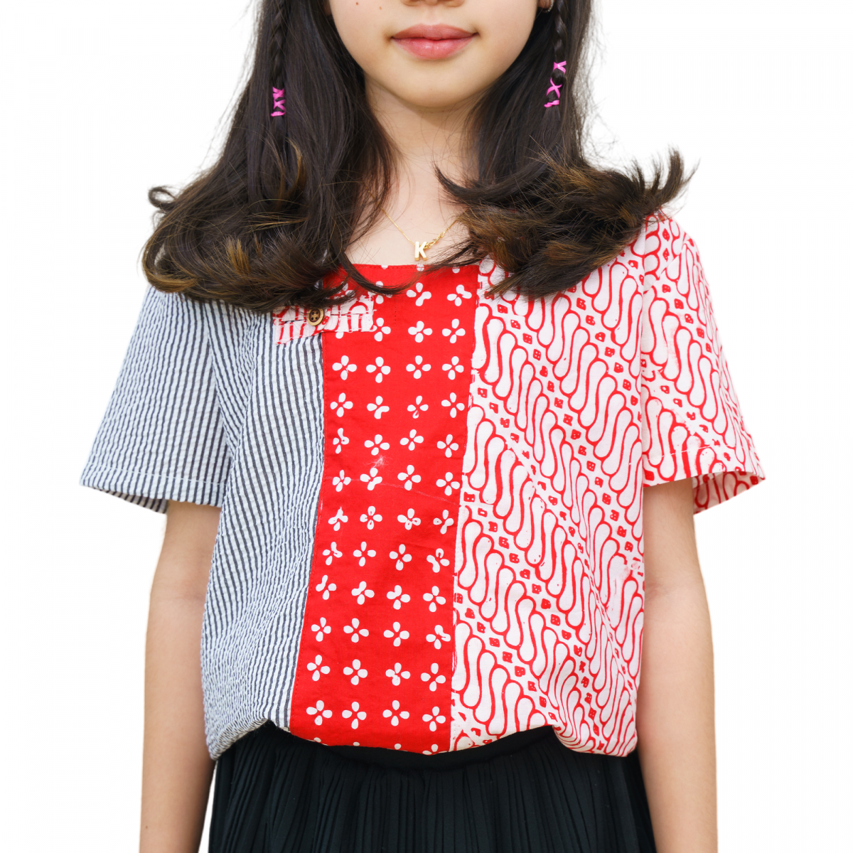 Carlina Blouse Kids Red - Image 2