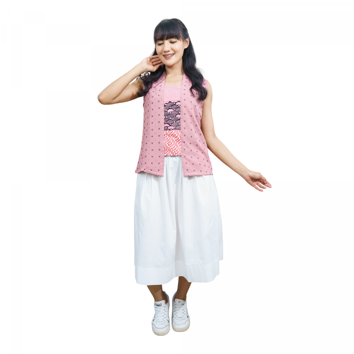 Amara Blouse Heart Dusty Pink - Image 6