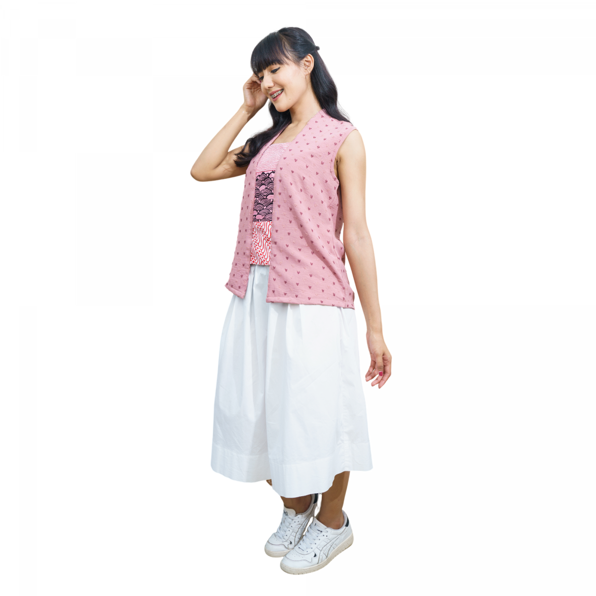 Amara Blouse Heart Dusty Pink - Image 4
