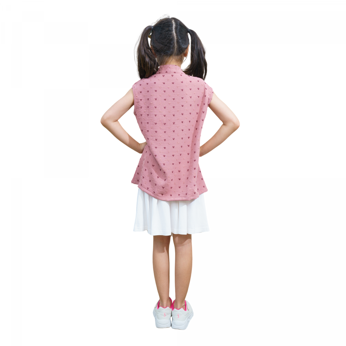 Amara Blouse Kids Heart Dusty Pink - Image 5