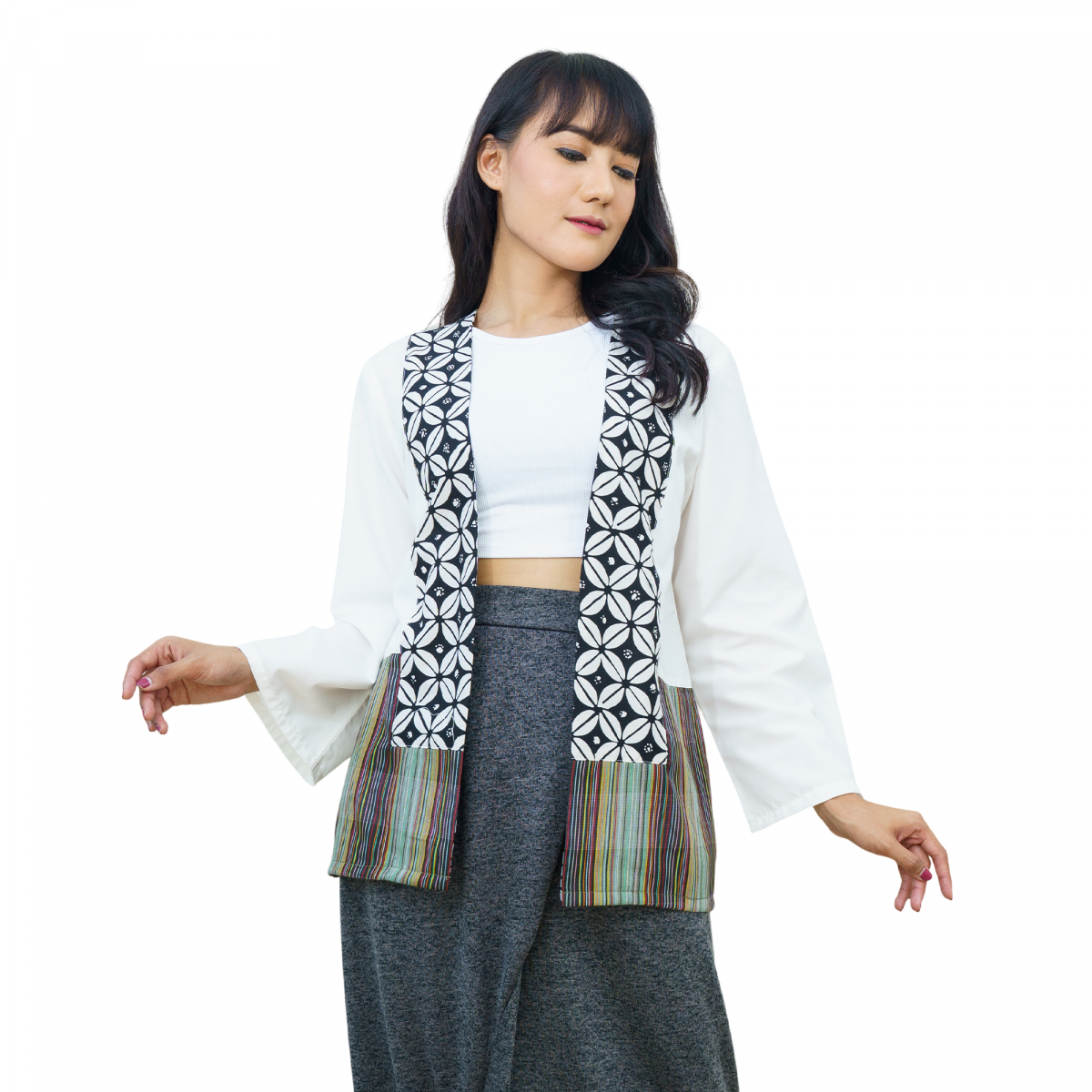 Eliana Blazer Broken White