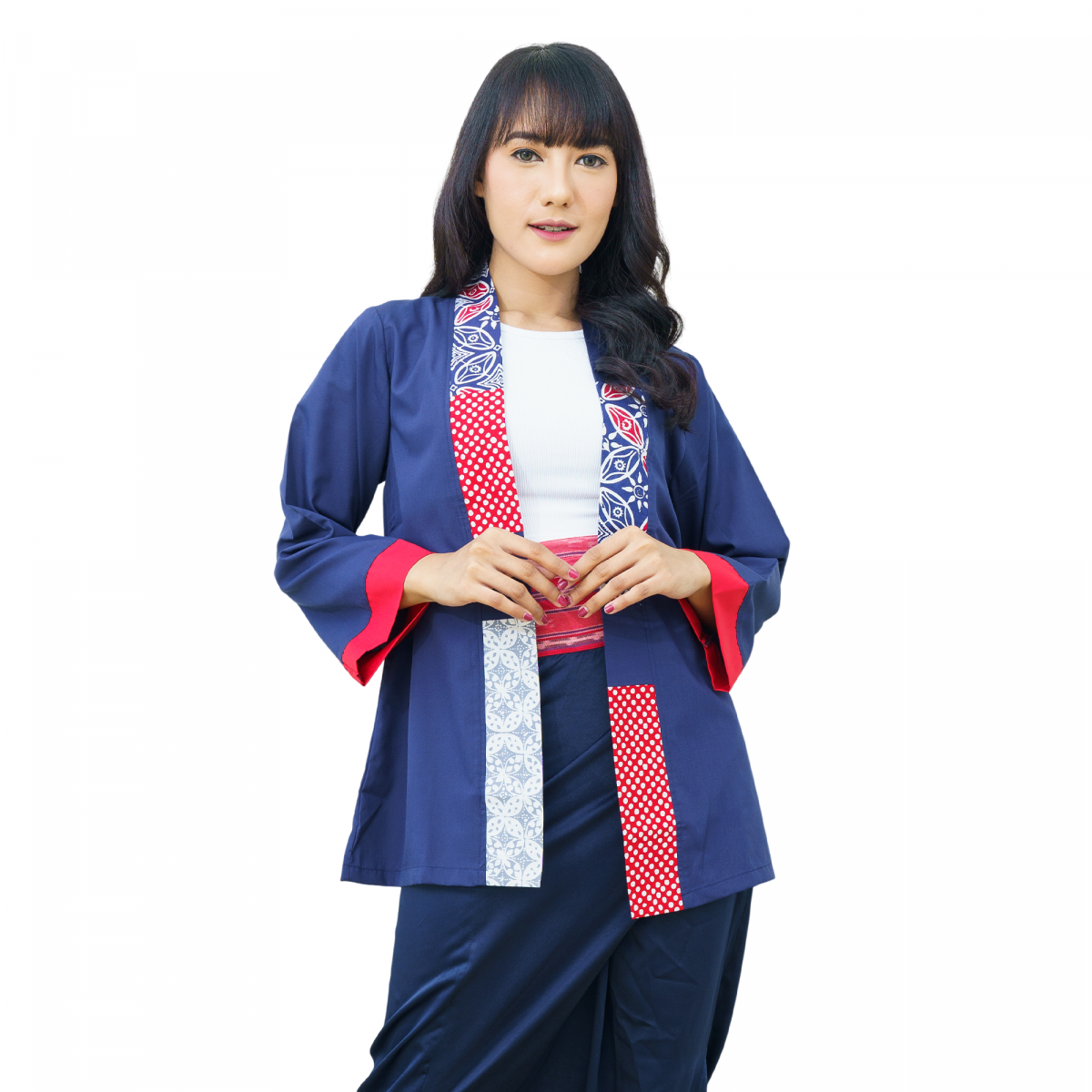 Tiffany Blazer Navy Red