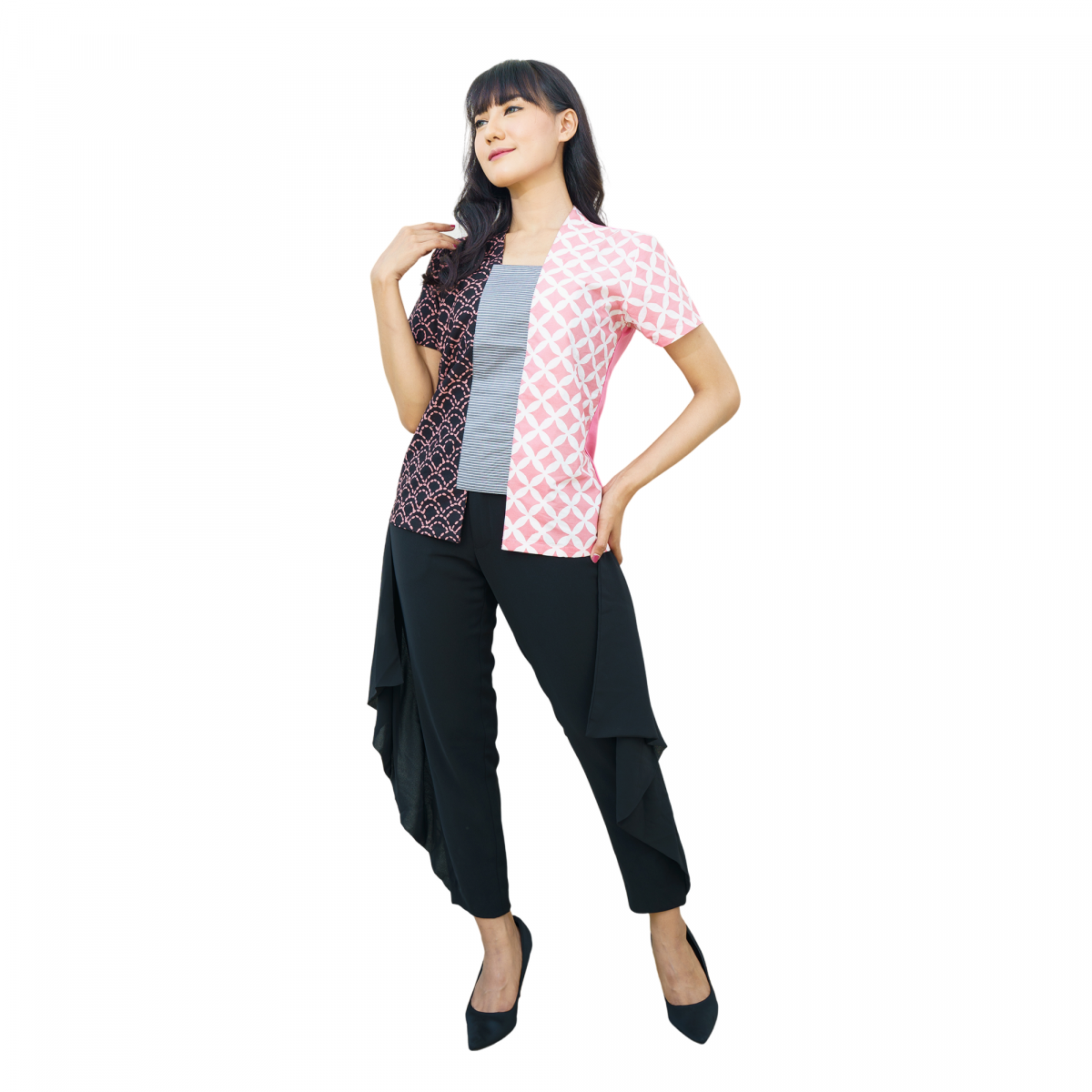 Sheisha Blouse Kawung Pink - Image 6
