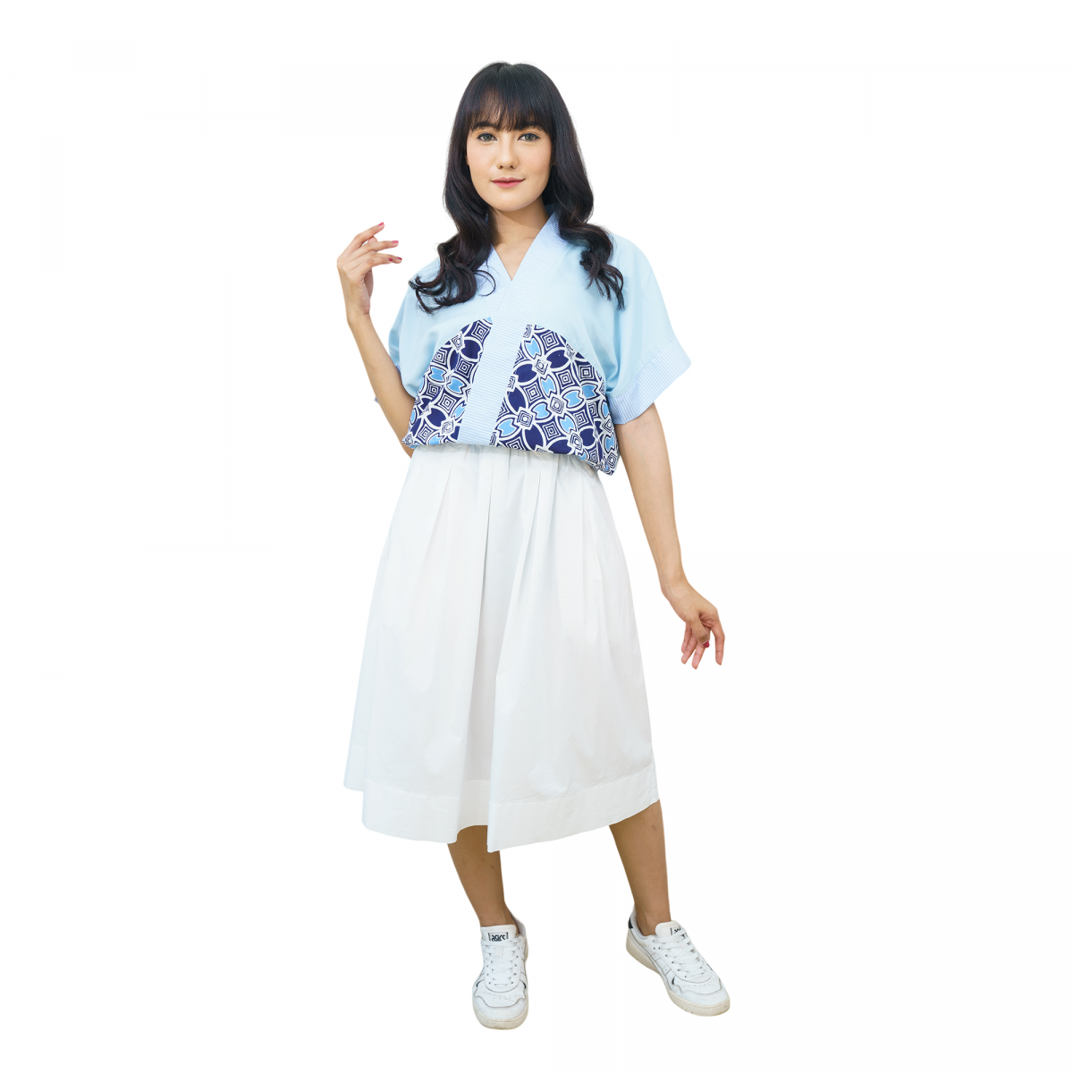 Celine Blouse Navy Blue - Image 6