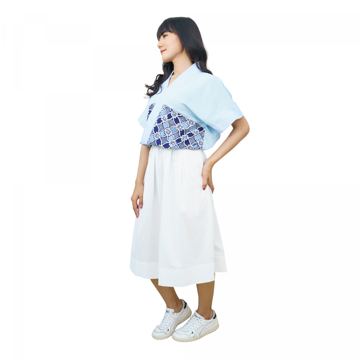 Celine Blouse Navy Blue - Image 4