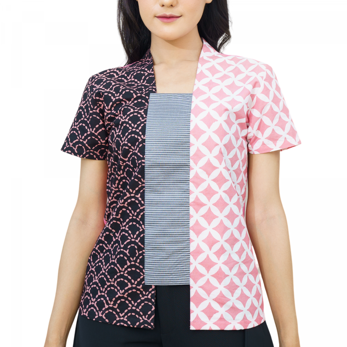 Sheisha Blouse Kawung Pink - Image 2
